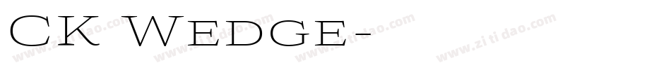CK Wedge字体转换